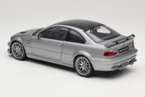 BMW M3 E46 GTR Street Hopeanvärinen Harmaa Kyosho 1:18 08507S Metalli — kuva 7 / 8