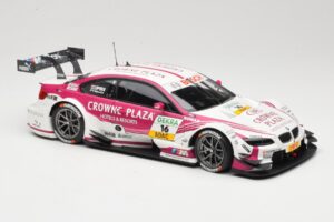 BMW M3 E92 DTM #16 BMW Team RMG A. Priaulx 2013 Minichamps 1:18 100132216 Metalli — kuva 6 / 8