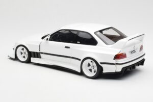 BMW M3 GTR E36 Khyzyl Saleem Alpine Valkoinen Otto 1:18 OT1051 Hartsi — kuva 5 / 6