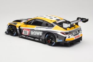BMW M4 GT3 #98 M. Wittmann / S. van der Linde Rowe Racing ADAC 24h Nurburgring 2023 Minichamps 1:18 113232098 Metalli — kuva 7 / 8