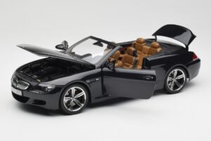 BMW M6 E64 Cabriolet Sapphire Black Kyosho 1:18 80430417424 Metalli — kuva 2 / 9