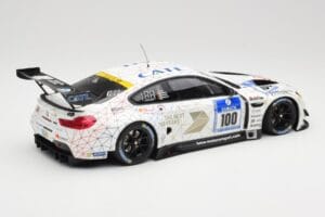 BMW M6 GT3 F13 #100 Schubert Motorsport J. Edwards / J. Klingmann 24h Nurburgring 2016 Minichamps 1:18 155162611 Metalli — kuva 2 / 6
