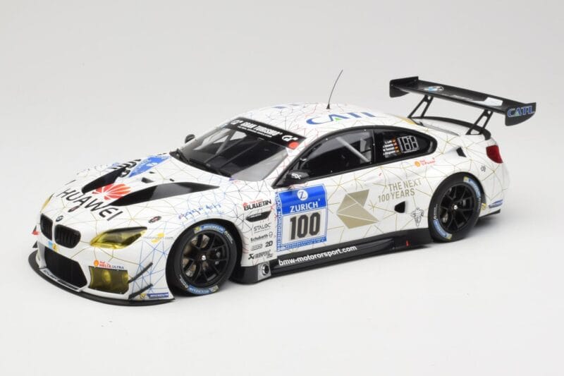 BMW M6 GT3 F13 #100 Schubert Motorsport J. Edwards / J. Klingmann 24h Nurburgring 2016 Minichamps 1:18 155162611 Metalli