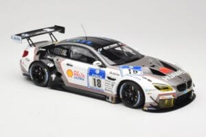 BMW M6 GT3 F13 #18 Schubert Motorsport A. Farfus / J. Krohn 24h Nurburgring 2016 Minichamps 1:18 155162618 Metalli — kuva 4 / 6