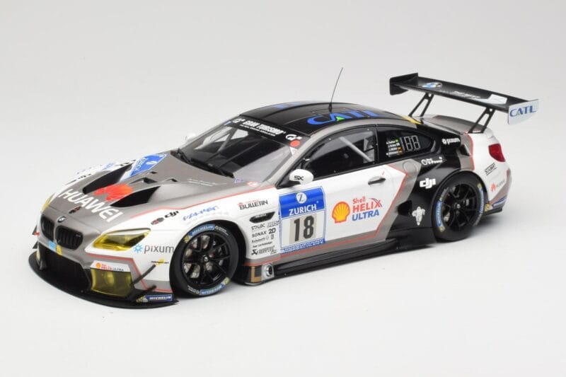 BMW M6 GT3 F13 #18 Schubert Motorsport A. Farfus / J. Krohn 24h Nurburgring 2016 Minichamps 1:18 155162618 Metalli