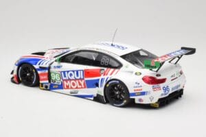 BMW M6 GT3 F13 #96 Turner Motorsport B. Auberlen / R. Foley Class Winner Petit Le Mans 2019 Minichamps 1:18 153192696 Metalli — kuva 5 / 6