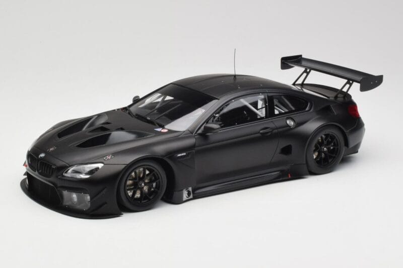 BMW M6 GT3 F13 Plain Body Version Matte Black Minichamps 1:18 155162610 Metalli