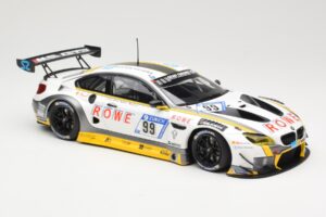 BMW M6 GT3 Rowe Racing #99 M. Basseng / M. Martin 24 Hours Nurburgring 2017 Minichamps 1:18 155172699 Metalli — kuva 4 / 6