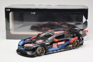 BMW M8 GTE RLL Racing #24 J. Edwards / J. Krohn IMSA GP Road Atlanta 2020 Minichamps 1:18 155202994 Metalli — kuva 6 / 6