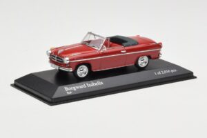 Borgward Isabella Avoauto Punainen Minichamps 1:43 400096060 Metalli — kuva 2 / 4
