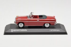 Borgward Isabella Avoauto Punainen Minichamps 1:43 400096060 Metalli