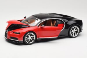 Bugatti Chiron Musta & Punainen Bburago 1:18 18-11040 Metalli — kuva 2 / 8