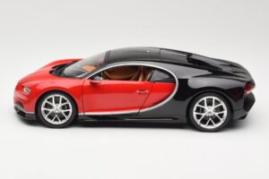Bugatti Chiron Musta & Punainen Bburago 1:18 18-11040 Metalli — kuva 4 / 8