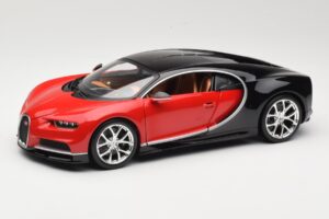 Bugatti Chiron Musta & Punainen Bburago 1:18 18-11040 Metalli