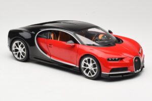 Bugatti Chiron Musta & Punainen Bburago 1:18 18-11040 Metalli — kuva 6 / 8