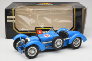 Bugatti Type 51 Grand Prix #14 Sininen Bburago 1:18 3012-M1 Metalli — kuva 6 / 6