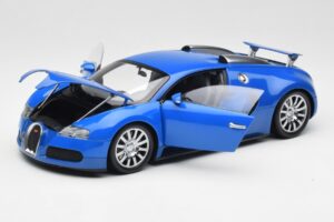 Bugatti Veyron Vaaleansininen Tummansininen Minichamps 1:18 100110821 Metalli — kuva 2 / 8