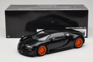 Bugatti Veyron Super Sport Black Metallic Minichamps 1:18 100110842 Metalli — kuva 8 / 8