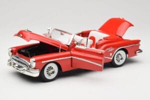 Buick Skylark Avoauto Punainen Motormax 1:18 73129 Metalli — kuva 2 / 8