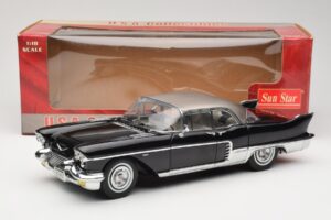 Cadillac Brougham Musta Sun Star 1:18 4001 Metalli — kuva 8 / 8