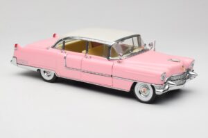 Cadillac Fleetwood Elvis Presley Vaaleanpunainen MRC 1:18 LIC1000 Metalli — kuva 6 / 8