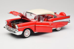Chevrolet Bel Air Matador Punainen & India Norsunluu Road Legends 1:18 92109 Metalli — kuva 2 / 8