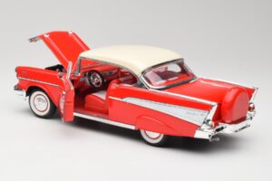 Chevrolet Bel Air Matador Punainen & India Norsunluu Road Legends 1:18 92109 Metalli — kuva 5 / 8