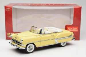Chevrolet Bel Air Avoauto Keltainen Sun Star 1:18 1712 Metalli — kuva 8 / 8