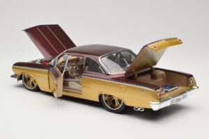 Chevrolet Bel Air Kulta & Ruskea Maisto 1:18 31064 Metalli — kuva 5 / 8