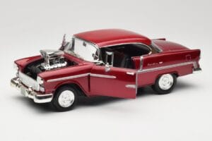 Chevrolet Bel Air Punainen Motormax 1:18 73100TC-M1 Metalli — kuva 2 / 8
