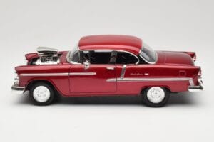 Chevrolet Bel Air Punainen Motormax 1:18 73100TC-M1 Metalli — kuva 4 / 8