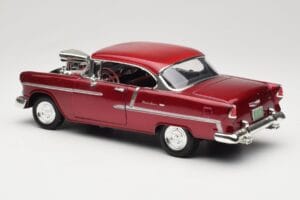 Chevrolet Bel Air Punainen Motormax 1:18 73100TC-M1 Metalli — kuva 7 / 8