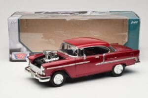 Chevrolet Bel Air Punainen Motormax 1:18 73100TC-M1 Metalli — kuva 8 / 8