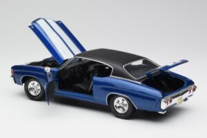 Chevrolet Chevelle SS 454 Sininen Maisto 1:18 531886 Metalli — kuva 5 / 8