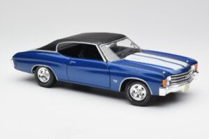 Chevrolet Chevelle SS 454 Sininen Maisto 1:18 531886 Metalli — kuva 6 / 8