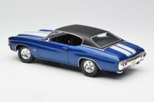 Chevrolet Chevelle SS 454 Sininen Maisto 1:18 531886 Metalli — kuva 7 / 8