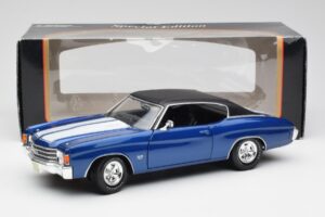 Chevrolet Chevelle SS 454 Sininen Maisto 1:18 531886 Metalli — kuva 8 / 8