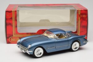 Chevrolet Corvette C1 Sininen Mira 1:18 6105 Metalli — kuva 8 / 8