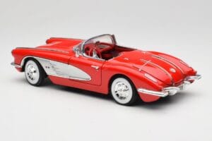 Chevrolet Corvette C1 Punainen Motormax 1:18 73100TC Metalli — kuva 7 / 8