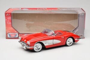 Chevrolet Corvette C1 Punainen Motormax 1:18 73100TC Metalli — kuva 8 / 8