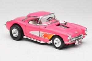 Chevrolet Corvette C1 Gasser Vaaleanpunainen Road Legends 1:18 92019-R1 Metalli — kuva 6 / 8