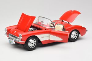Chevrolet Corvette C1 Roadster Punainen Bburago 1:18 3024 Metalli — kuva 2 / 8