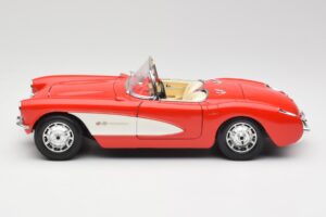 Chevrolet Corvette C1 Roadster Punainen Bburago 1:18 3024 Metalli — kuva 4 / 8