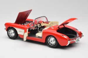 Chevrolet Corvette C1 Roadster Punainen Bburago 1:18 3024 Metalli — kuva 5 / 8