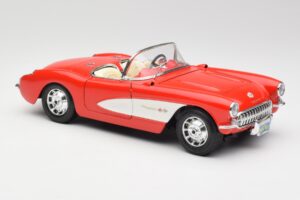 Chevrolet Corvette C1 Roadster Punainen Bburago 1:18 3024 Metalli — kuva 6 / 8