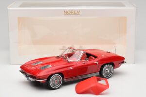 Chevrolet Corvette C2 Sting Ray Avoauto Riverside Red Norev 1:18 189056 Metalli — kuva 6 / 6