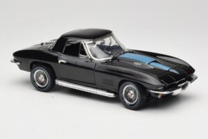Chevrolet Corvette C2 Musta American Muscle 1:18 AMM1099/06 Metalli — kuva 6 / 8