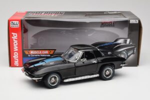 Chevrolet Corvette C2 Musta American Muscle 1:18 AMM1099/06 Metalli — kuva 8 / 8