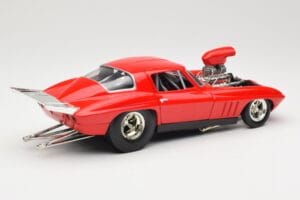 Chevrolet Corvette C3 Dragster Punainen Hot Wheels 1:18 29226 Metalli — kuva 3 / 8