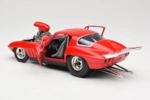 Chevrolet Corvette C3 Dragster Punainen Hot Wheels 1:18 29226 Metalli — kuva 5 / 8